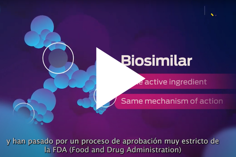 Biosimilar video thumb Spanish