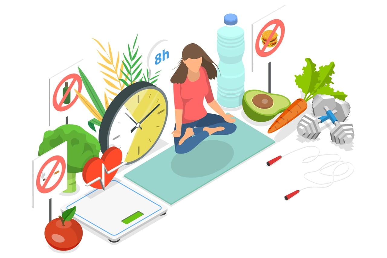 Health and wellness graphic