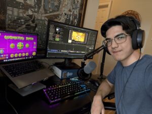 GeoBlitzy at his gaming station